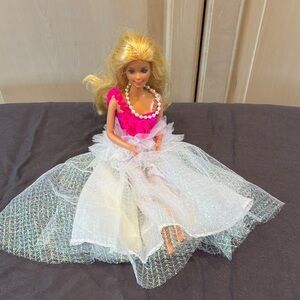 Barbie Doll with Pink Top and White Skirt